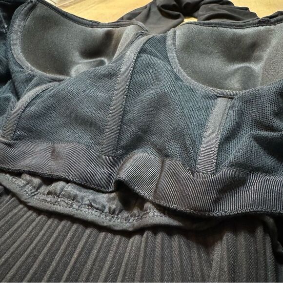 Brandon Maxwell Off Shoulder Pleated Formal Gown Draped Shoulders Black Tie - Picture 11 of 16